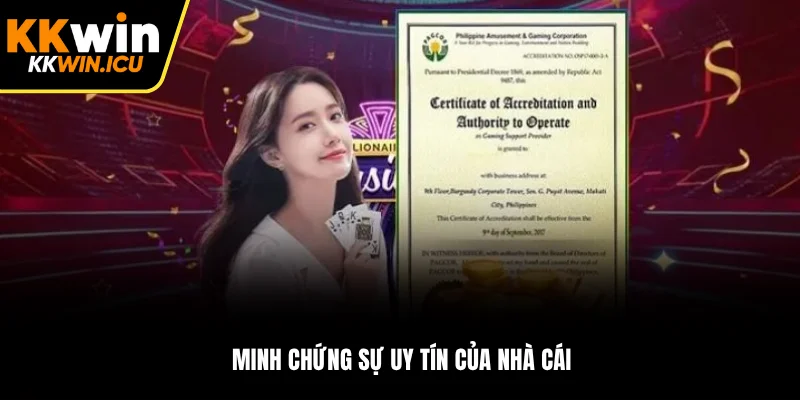 Minh chứng sự uy tín của nhà cái Minh chứng sự uy tín của nhà cái
