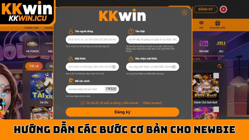 Hướng dẫn KKWIN các bước cơ bản cho newbie