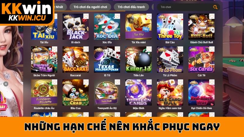 Những hạn chế nên khắc phục ngay